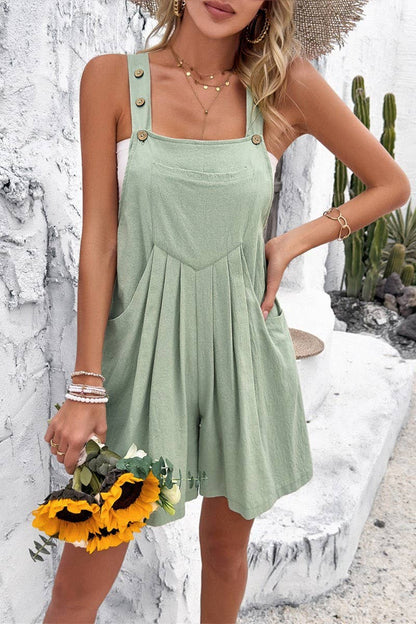Summer Overall Romper with Pockets